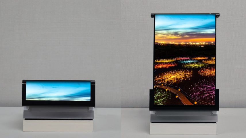 Samsung Display mostra tela rollable longa e OLED com sensores de saúde