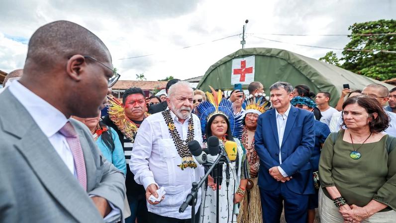 President Luiz Inácio Lula da Silva went to Boa Vista (Roraima) in January 2023 to announce emergency measures to protect the Yanomami.