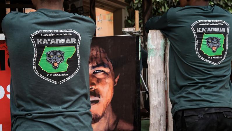 Paulo Paulino Guajajara’s violent death has become a symbol in the fight to protect the Arariboia Indigenous Territory from criminal resource extraction. Image by Karla Mendes/Mongabay.
