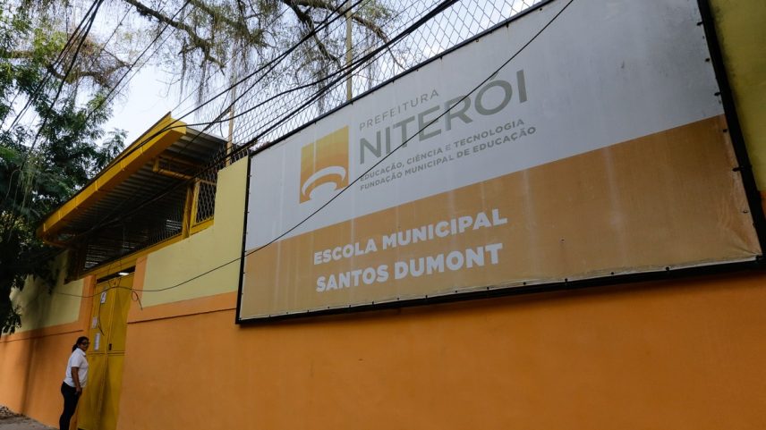 Fachada da Escola Municipal Santos Dumont: parlamentares relatam problemas na gestão da educação na cidade (Foto: Roberto Moreyra/23-8-2024)