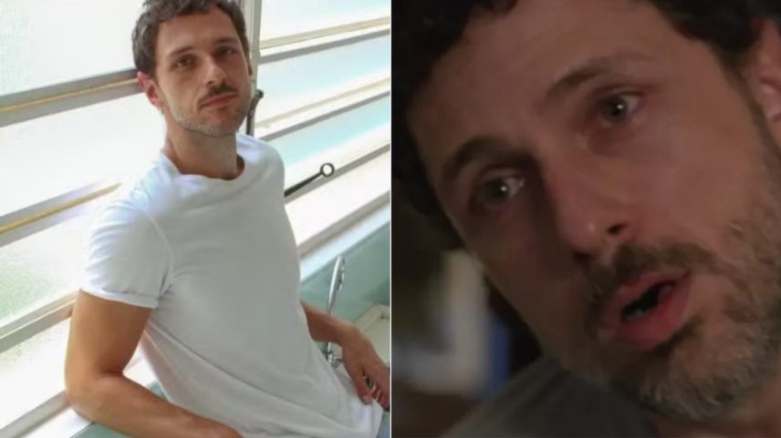 Guilherme Magon em cena, como Leonardo Roitman (Foto: Reprodução)