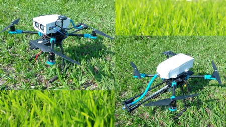 Para validar o uso dos drones na coleta de dados de GEE, foram feitos testes no entorno do campus da USP, em São Carlos (Foto: Antonio Daud)