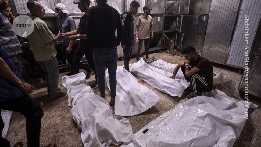 Estimativas confiáveis sobre as mortes durante a guerra em Gaza têm sido difíceis de reunir. (Foto: Abdalhkem Abu Riash/Anadolu via Getty)