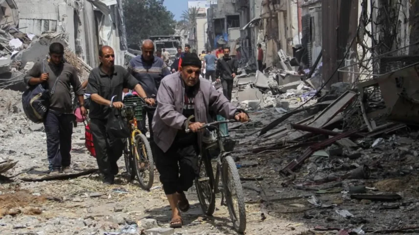 Zeitoun foi repetidamente atingido por ataques israelenses durante a guerra (Foto: Reuters)