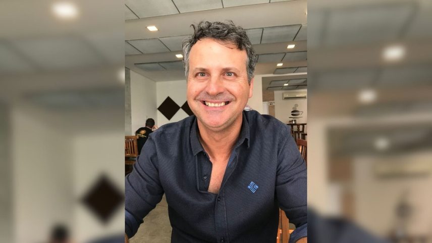 Alexandre Casagrande foi baleado, em Israelândia, Goiás (Foto: Arquivo pessoal/Giovanna Casagrande)