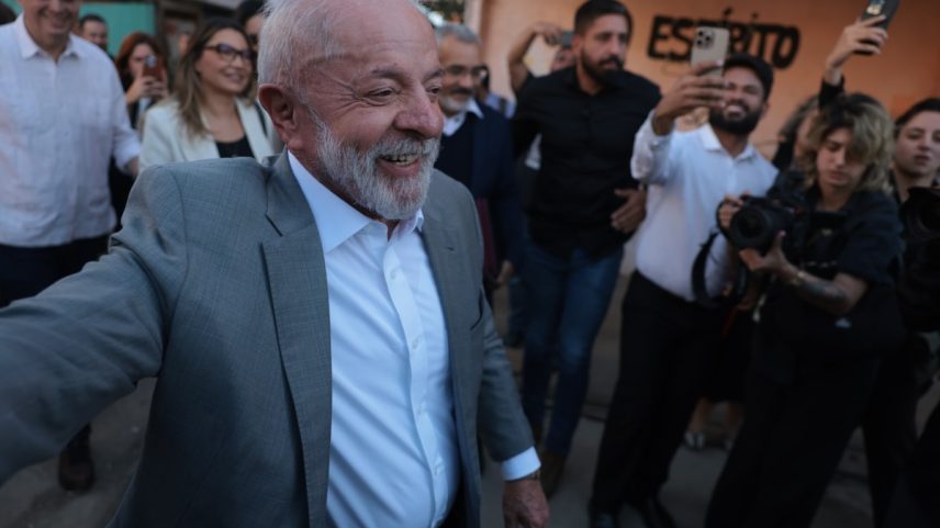 Presidente Luiz Inácio Lula da Silva durante evento em São Paulo (Foto: Maria Isabel Oliveira / O Globo)