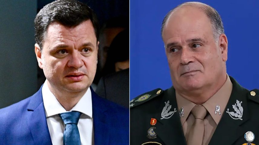 Anderson Torres, ex-ministro da Justiça (à esq.), e Marco Antônio Freire Gomes, ex-comandante do Exército — Foto: Fotos de Evaristo Sá/AFP e Cristiano Mariz/O Globo