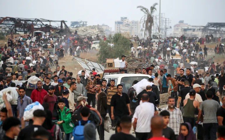 Centros de ajuda bombardeados em Gaza (Foto: Eyad Baba/AFP)