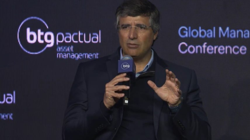 André Esteves, chairman do BTG Pactual, no Global Manager Conference 2025 (Foto: Reprodução)