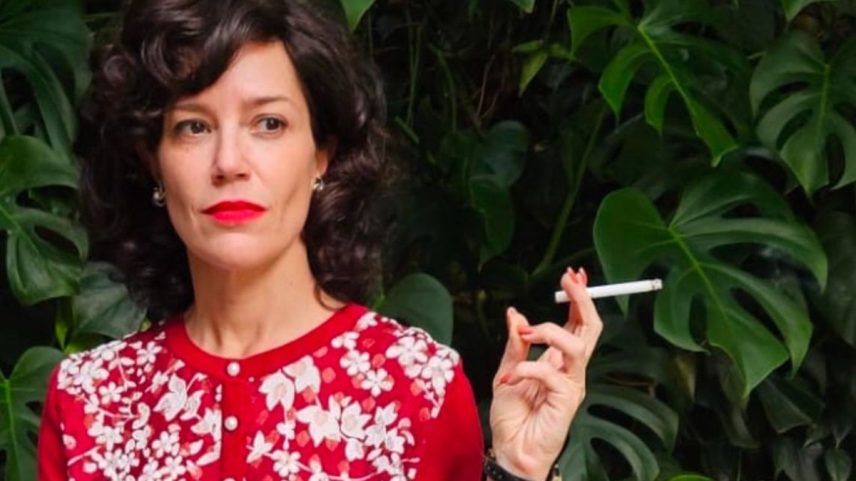 Natália Lage caracterizada como Cacilda Becker (Foto: Divulgação)