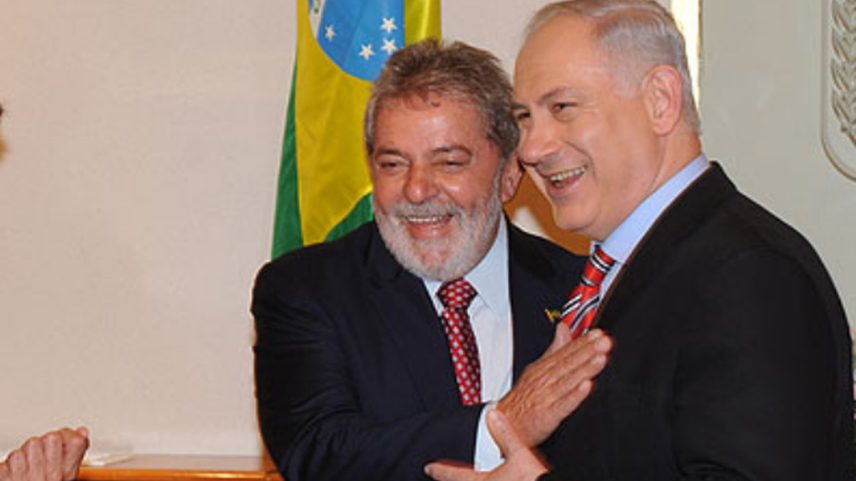 O presidente Lula e o primeiro-ministro Benjamin Netanyahu durante visita do brasileiro a Israel, em 2010 (Foto: Divulgação/Governo de Israel)