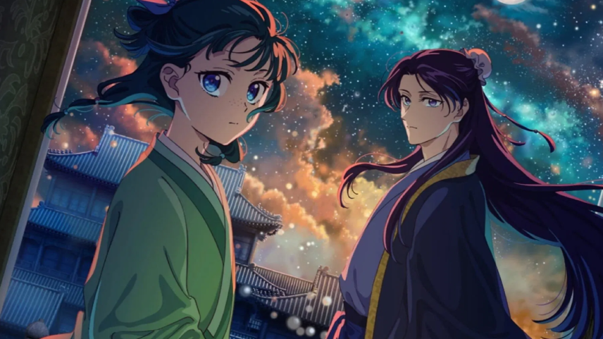 O final da 2ª temporada de Diários de uma Apotecária acaba de ganhar uma arte com Jinshi e Maomao - veja (Foto: Reprodução)