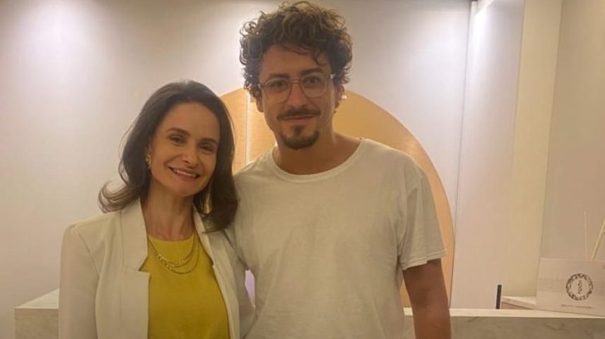 Djeime Benfica e Jesuíta Barbosa durante a preparação do ator para o filme (Foto: Reprodução/ Instagram)
