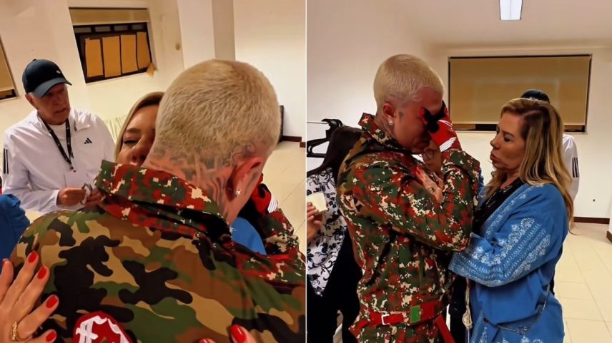 MC Daniel cai no choro ao encontrar família antes de show na Europa: ‘Passa um filme na cabeça’ (Foto: Reprodução/Instagram)