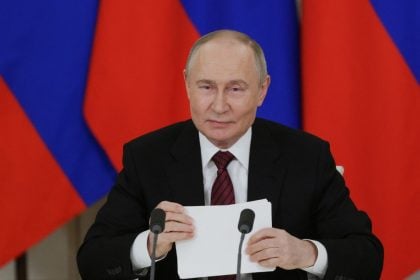 Presidente russo, Vladimir Putin, durante as celebrações dos 80 anos da vitória soviética sobre os nazistas (Foto: Gavriil Grigorov / Pool / AFP)