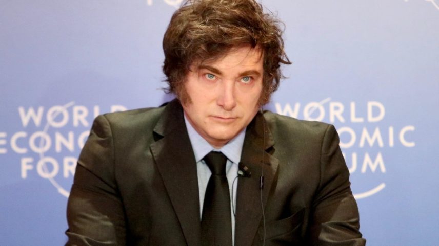 Javier Milei em Davos (Foto: Casa Rosada)