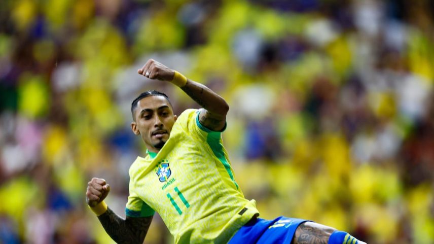 Raphinha voltou a criticar o Mundial de Clubes, que acontece nos Estados Unidos. (Foto: Wilton Junior/Estadão)