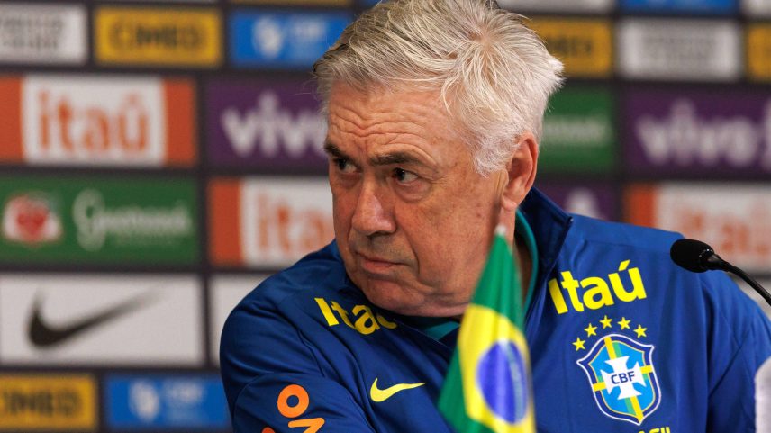 Carlo Ancelotti concede entrevista como técnico da seleção (Foto: Claudia Martini - 9.jun.25/Xinhua)