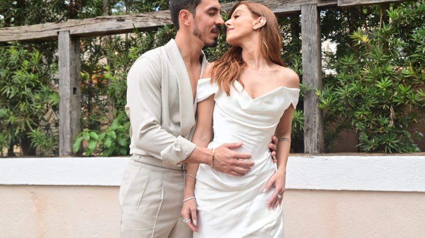Giovanna Lancellotti e Gabriel David recebem convidados de casamento em vinícola para 'welcome party' (Foto: Leo Franco/AgNews)