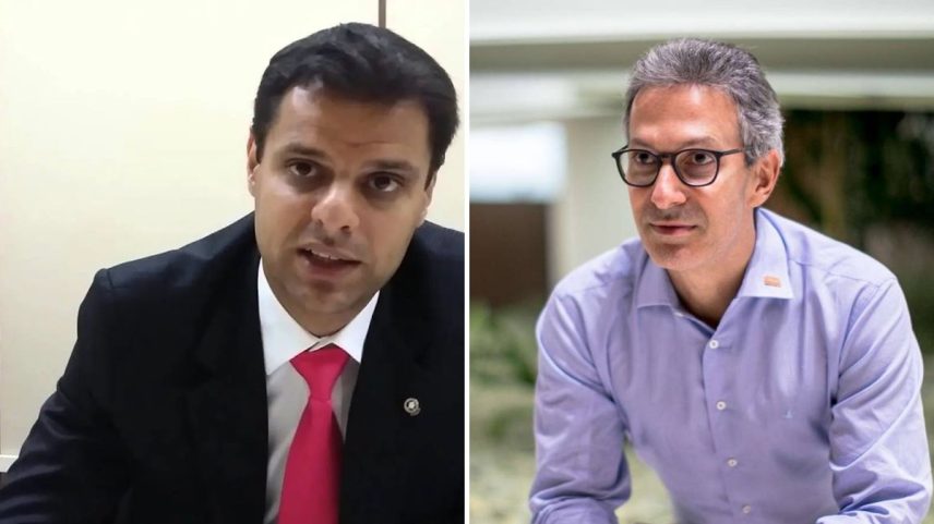 Juiz Lourenço Migliorini Fonseca Ribeiro e o governador de Minas Gerais, Romeu Zema (Foto: Divulgação e Luís Ivo)
