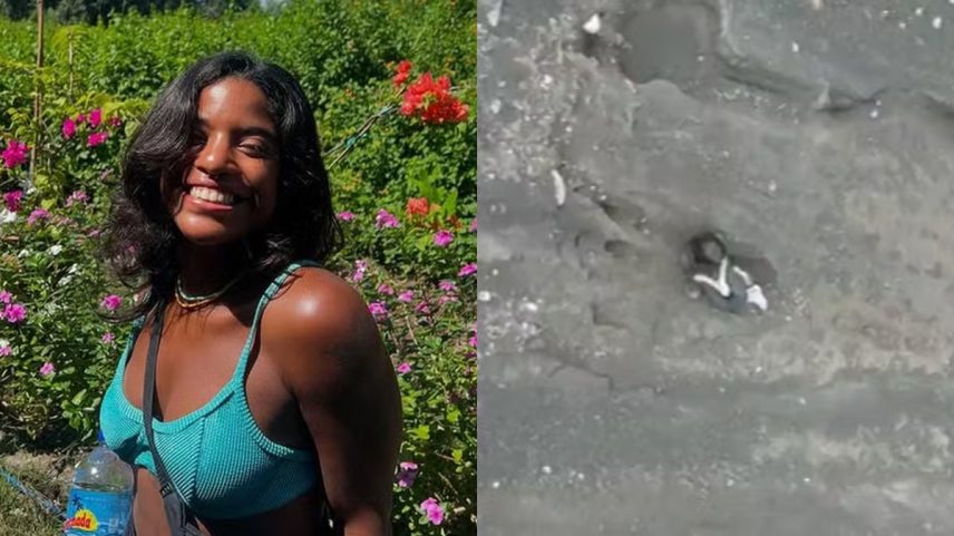 Brasileira Juliana Marins aguardava resgate há horas após cair enquanto fazia trilha no Monte Rinjani, na Indonésia (Foto: Reprodução)