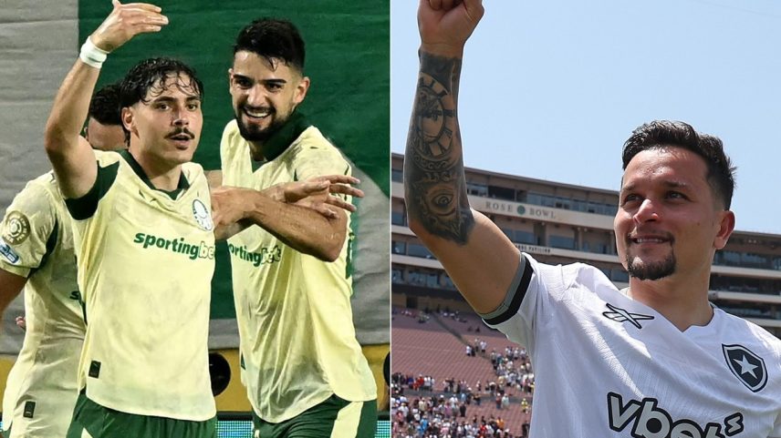 Palmeiras e Botafogo se enfrentam nas oitavas (Foto: PATRICIA DE MELO MOREIRA / AFP e Vitor Silva/Botafogo)