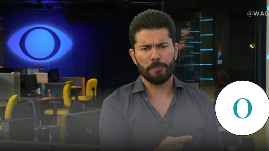 Nota 0: o humor de quinta série no jornal “A voz do Rio”, na Band. (Foto: Reprodução)