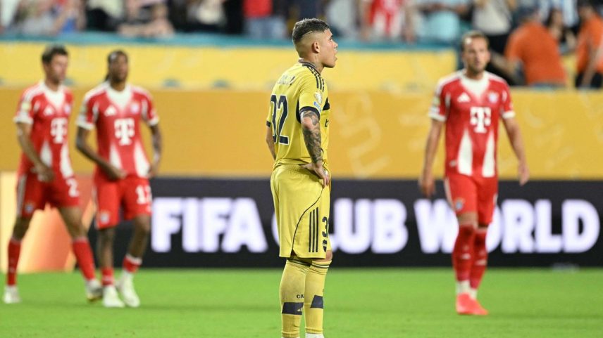 Boca Juniors perdeu para o Bayern de Munique (Foto: PATRICIA DE MELO MOREIRA / AFP)