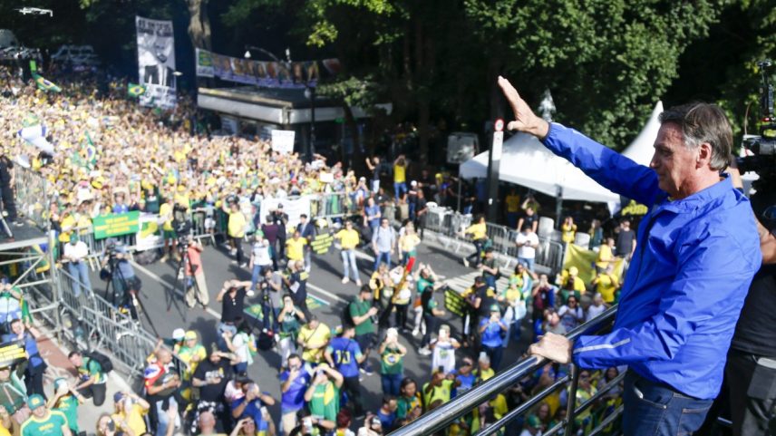 Jair Bolsonaro em ato na Avenida Paulista (São Paulo), em 29 de junho de 2025 (Foto: Miguel SCHINCARIOL/AFP)