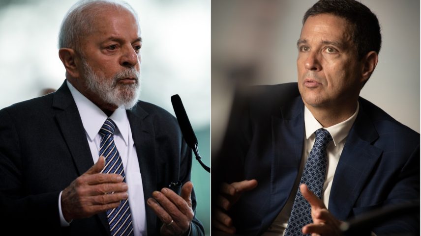 Presidente Luiz Inácio Lula da Silva e o ex-dirigente do Banco Central, Roberto Campos Neto (Foto: Fotos de Brenno Carvalho/O Globo e Ana Paula Paiva/Valor)