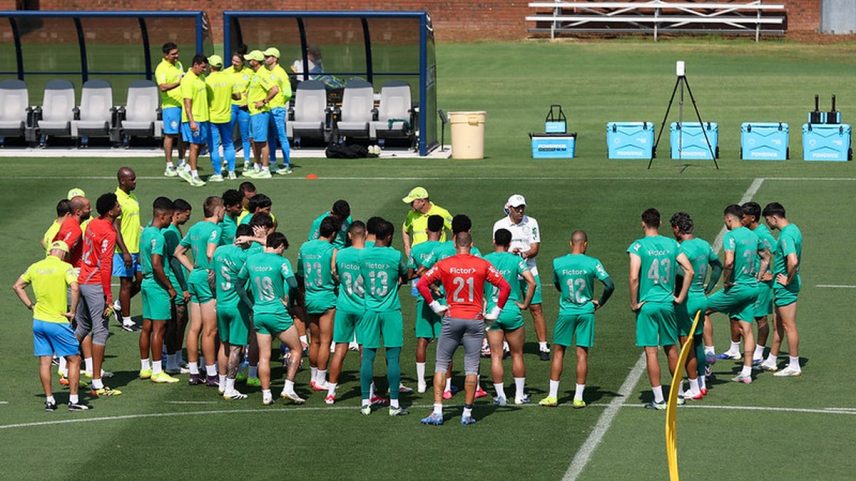 Concentração do Palmeiras em Greensboro (Foto: Divulgação)