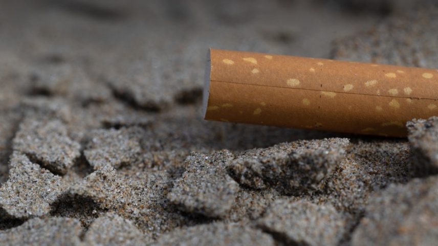 Cigarros estão proibidos em praias, parques e jardins na França (Foto: AFP)