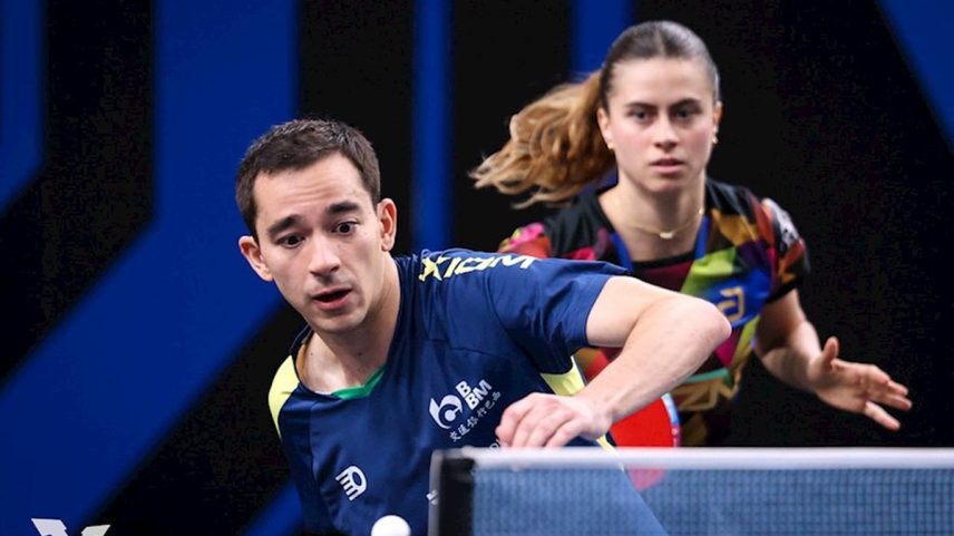 Hufo Calderano e Bruna Takahashi perdem final de duplas na Eslovênia (Foto: WTT)