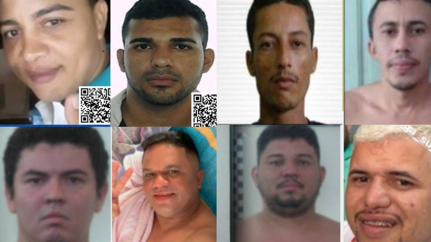 Bruno Gomes Faria (Nono) e Bryan Lyrio Deolindo, ambos do Espírito Santo; José Cleber Ferreira Soares (Gago), do Sergipe; Gilberto de Oliveira Cazuza, Airton de Mesquita (Airton da Conquista), Felipe Oliveira Domingues (Deputado/vereador), Hunderlan Rodrigues de Jesus Silva (Derlan/Justiceiro), Carlos Mateus da Silva Alencar (Skidum), do Ceará - 19.jun.2025 (Foto: Divulgação)