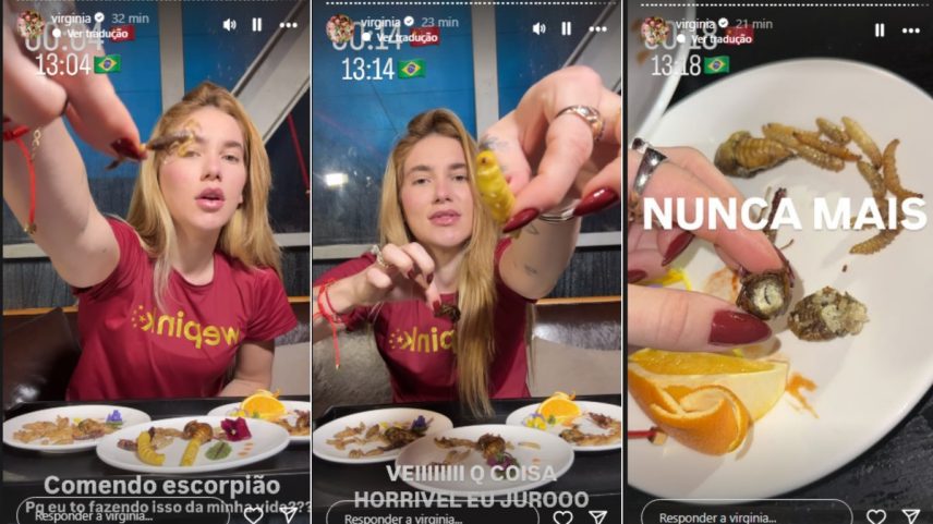 Virginia Fonseca e as iguarias chinesas (Foto: Reprodução Instagram)
