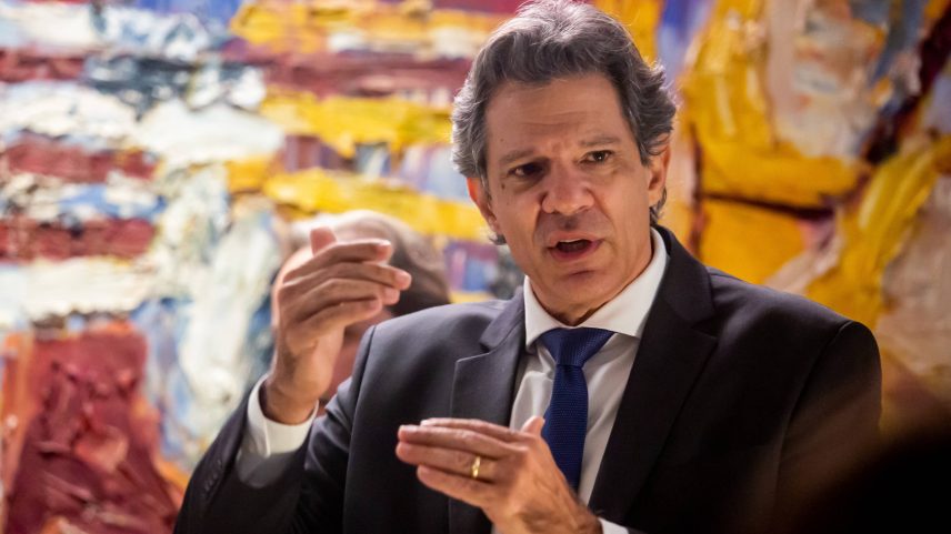 Ministro Fernanda Haddad em evento em São Paulo (Foto: Lela Beltrão/Divulgação)