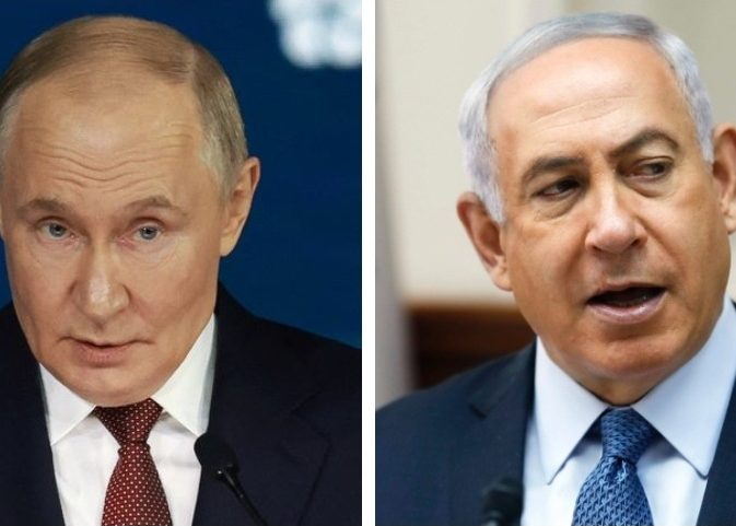 Vladimir Putin, presidente da Rússia, e Benjamin Netanyahu, primeiro-ministro de Israel (Foto: Reprodução)