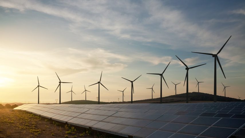 Usinas solar e eólica (Foto: banco de imagens)