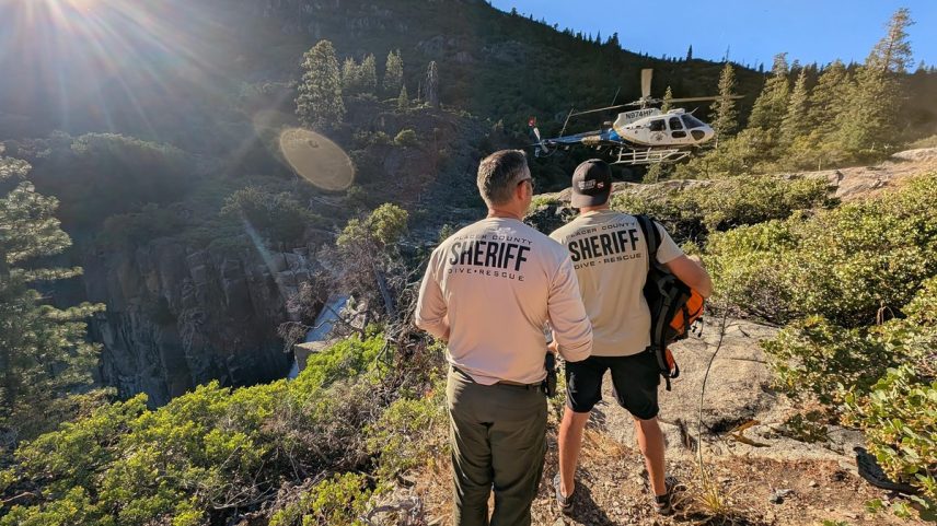 Corpos de três trilheiros que pularam em cachoeira perto do Lago Tahoe são encontrados nos EUA (Foto: Escritório do Xerife do Condado de Placer)