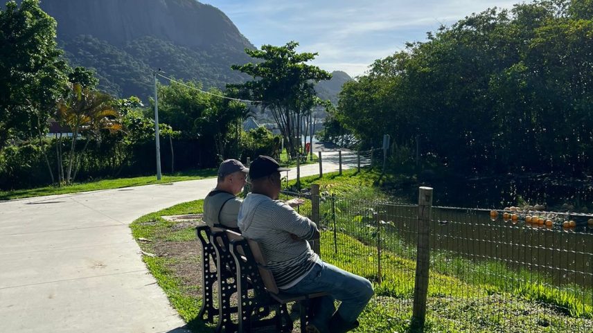 Trecho da Lagoa que já foi 'naturalizado' perto do Cantagalo — Foto: Divulgação