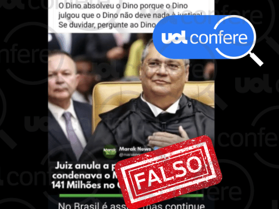 Ação não deveria ter sido julgada porque estava com a tramitação suspensa (Foto: Arte/UOL sobre Reprodução UOL)