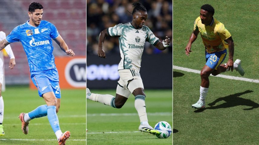 Nino, Santiago Moreno e Lucas Ribeiro interessam Fluminense (Foto: 1 - Divulgação/Zenit, 2 - Harry How / GETTY IMAGES NORTH AMERICA / Getty Images via AFP e 3 - Dan Mullan / GETTY IMAGES NORTH AMERICA / Getty Images via AFP)