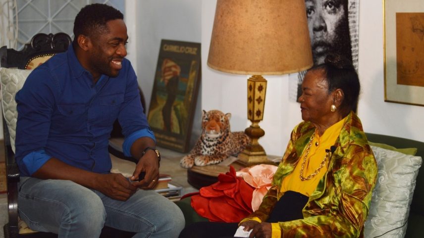 Lázaro Ramos e Ruth de Souza (Foto: Divulgação)