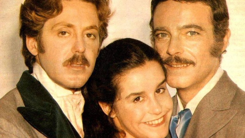 Edwin Luisi, Lucélia Santos e Rubens de Falco, o triângulo amoroso de 'Escrava Isaura' (Foto: Acervo Aladim Miguel)