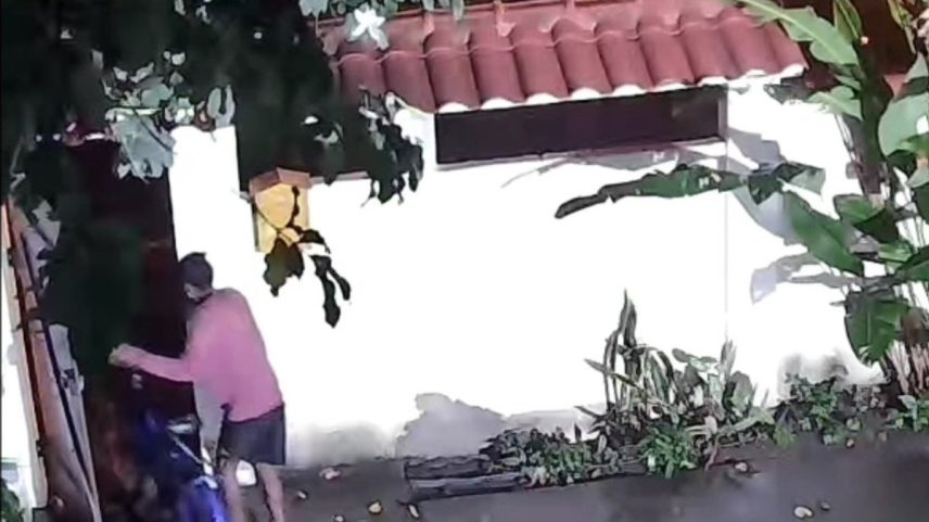 Homem invadiu e furtou residência em Piratininga, Niterói, para roubar bicicleta 20 minutos após ser liberado (Foto: Reprodução)