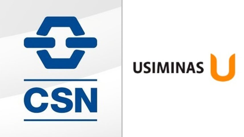 CSN e Usiminas — Foto: Reprodução