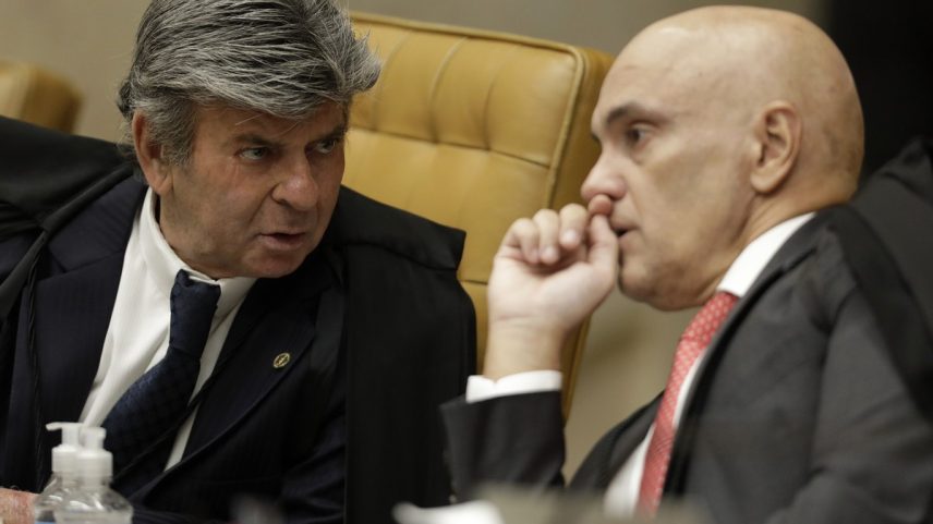 Luiz Fux e Alexandre de Moraes: em vão (Foto: Cristiano Mariz/Ag. O Globo)