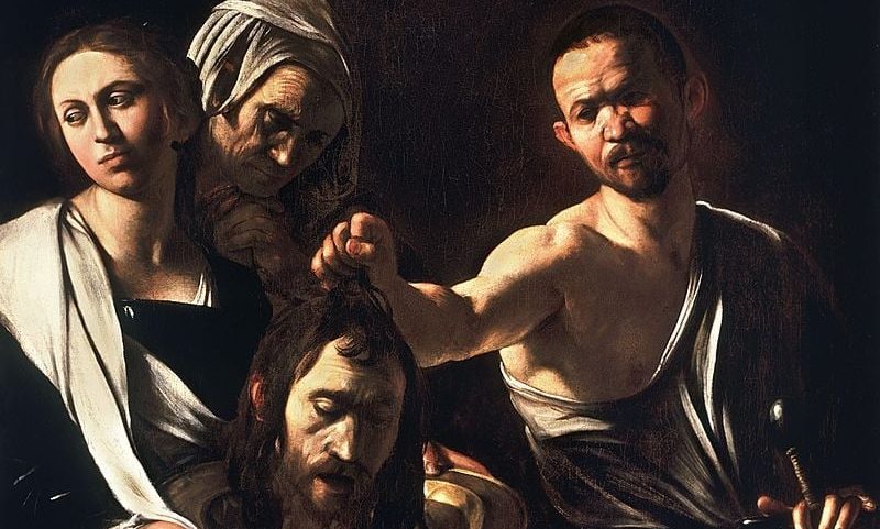 Salomé com a Cabeça de João Batista, pintura de Caravaggio (Foto: Wikimedia Commons)