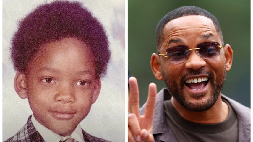 Will Smith na infância e depois de virar astro internacional (Foto: Reprodução/Getty Images)