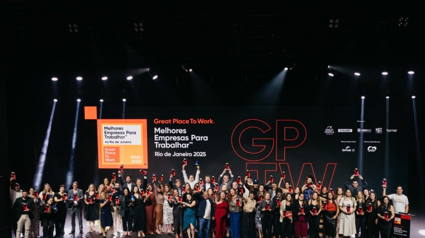 Representantes de empresas participaram da 18ª edição do Great Place To Work Rio de Janeiro. Premiação aconteceu no Vivo Rio, na noite desta terça-feira (Foto: Divulgação/GPTW 2025)